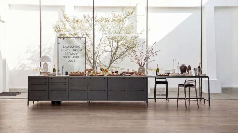 Nordic Room Launch in Germany kitchen with Cabin Counter Stools